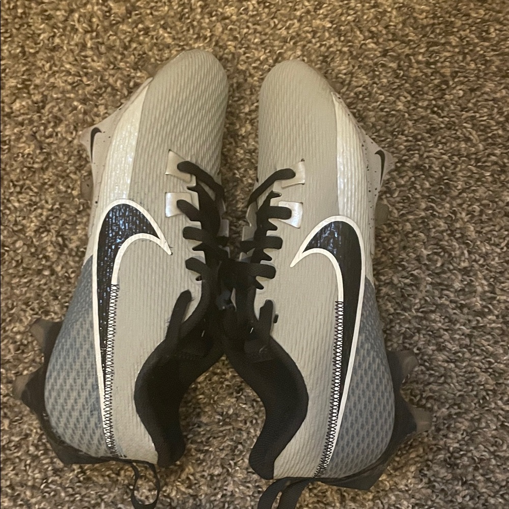 Vapor Nike Black and Gray football cleats